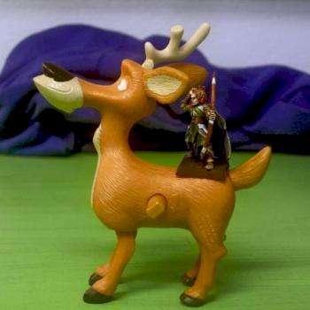 Wood Elf on Great Stag (conversion) by Monoceros