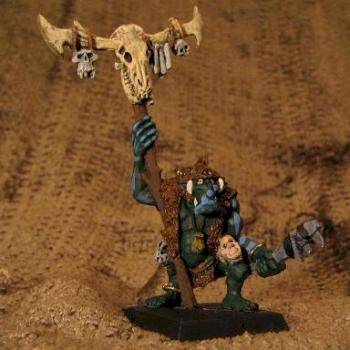 Savage Orc standard bearer by raze