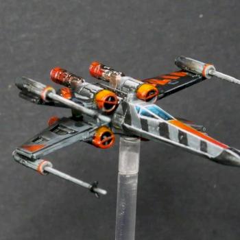 X-wing by Little Mad Paintings