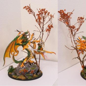 Wood Elf Sisters of Twilight on dragon by Eclipseddstny