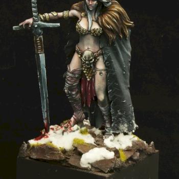 Ouroboros Miniatures Barbarian Queen by Jolly Roger Studio