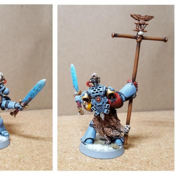 Space wolves banner bearer by WitchesBlade