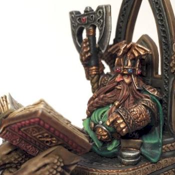 Thorgrim Grudgebearer, Dwarf King on Throne by da_griech