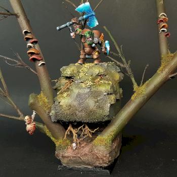 Ork Boss in Haunted Forest by pablito.arte