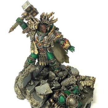 Vulkan Primarch of the Salamanders by dumb87