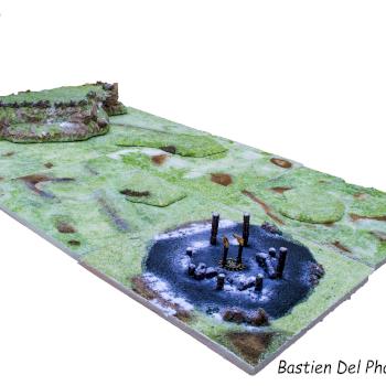 Warhammer Age of Sigmar Winter Wasteland game table by odmhobby