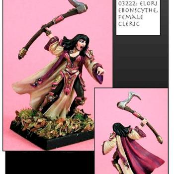 lady in pink carrying a scythe by ALizardInCrimson