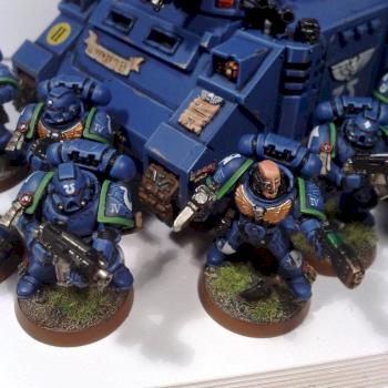 Space Marines Tactical Squad by sidestreaker