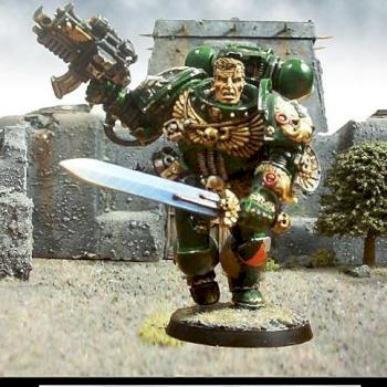 Dark Angel Space marine 54 mm by Enzomadcap