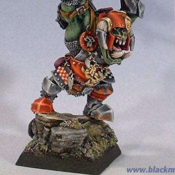 Badruk 'Eadsplitta Black Orc Warlord by SaxonAngel
