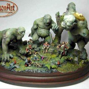 Diorama “in the shade of a troll” by bragon