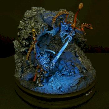Lord of Light- Kaldor Draigo vs. Lictor diorama by Flameon