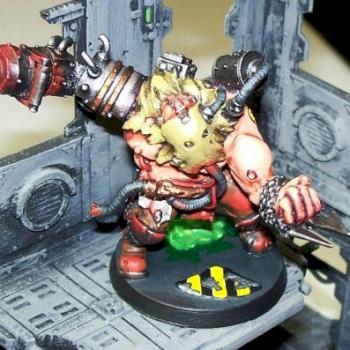 GW Forge World Chaos Renegade Ogryn Berserker Boss w/Drill by Middle Pillar Path
