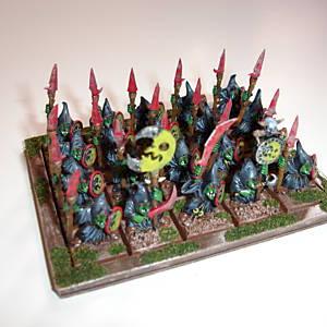 Night Goblin Spearmen with Movement Base by Greenskinz