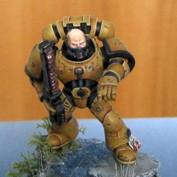 Imperial Fist Space Marine by AsyLum