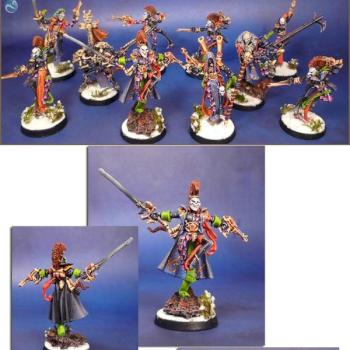 ELDAR HARLEQUINS SQUAD (part 1) by midgardmodels