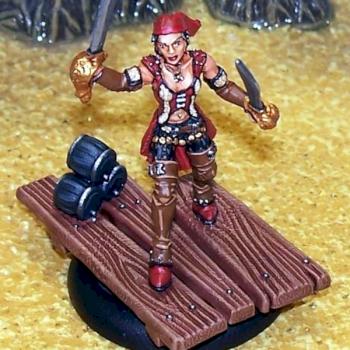 Privateer Press Warmachine Mercenaries First Mate Hawk by Middle Pillar Path