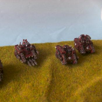 Epic 40k Khorne Land Raiders by Fabulous Fab