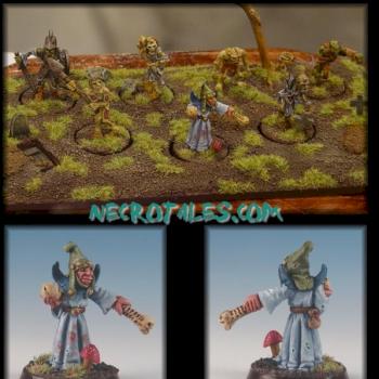 Talisman Necromancer and Zombies by EArkham