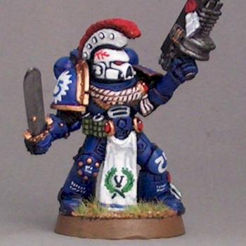 Veteran Space Marine by GoldenLionStudios