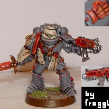 Emperors Fists Space Marine Captain by fraggL