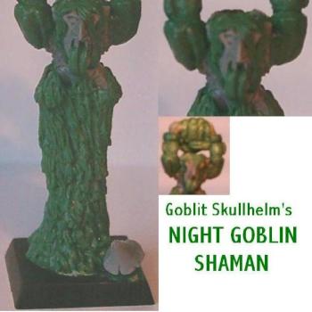 Night Goblin Shaman (Mostly Sculpted) by Goblit Skullhelm