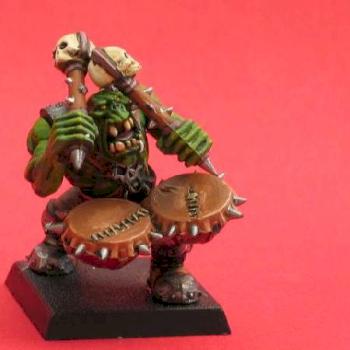 My first Orc (GW) - le musicos fou... by Naoned