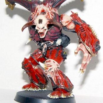My Daemon Prince of Khorne WIP Closer view by naked