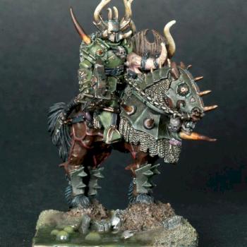 Mounted Chaos Lord by the bearded snot