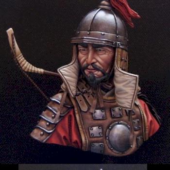 mongol warrior bust by Bonelord
