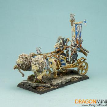 Wood Elf Lion Chariot by DragonMiniatures