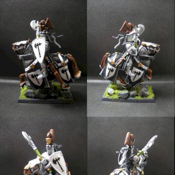 Warhammer Bretonnian Knight of Battle Axe by tinman755