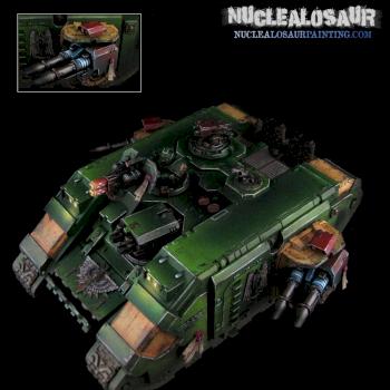 Dark Angels Land Raider 1 by nuclealosaur