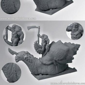 Chaos Rotten Lord on Mutant Snail by Scibor