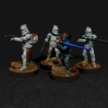 Star Wars Legion Anakin Skywalker and Clone by Bauer