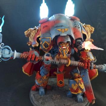 Imperial Knight with Thunderstrike hammer and LEDs by knight_valiant