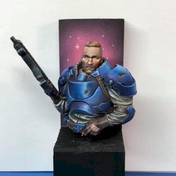 Spacemarine like guy by Deathraven
