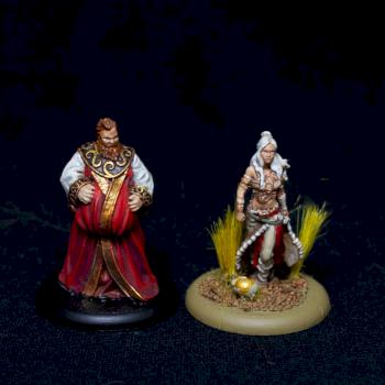 Daenerys Targaryen &Illyrio Mopatis by darkrealm-miniatures