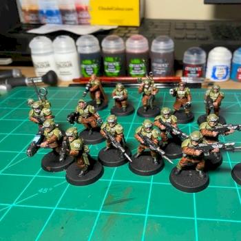 Cadian 501st CMD and Shooktroop SQD by FranktheTank
