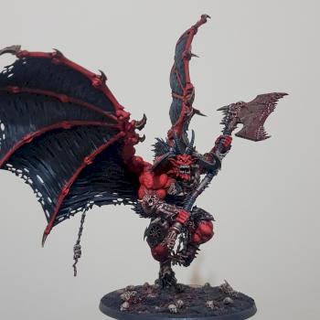 Khorne Bloodthirster of Insensate Rage by JosephStephan90