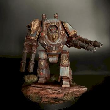 Space Wolves Contemptor Dreadnaught by PiratePaintingFXBG