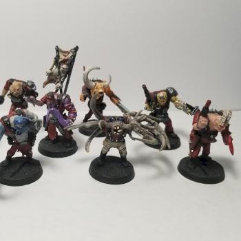 Rel Orkan's Twisted Carnival Detachment (Word Bearers Cultists) by OgrePie