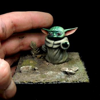 Baby Yoda by Minica Art