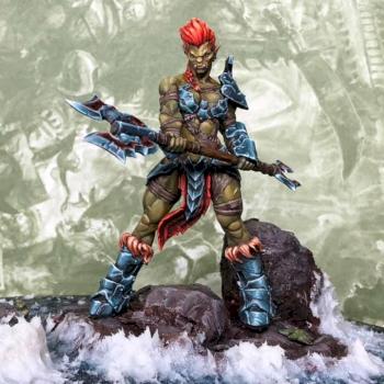 Orc warrior woman by Deathraven