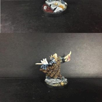 Lost Tales of Malal; Kaleb Daark Warlord on foot by Kaleb Daark