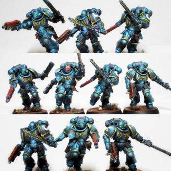 Assault Intercessor Squad by flopezpaya