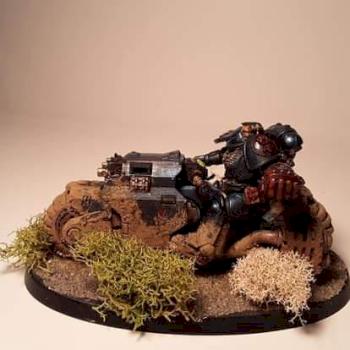 Crimson Fists Primaris Outrider by Mercer Guncult