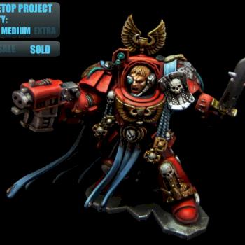 Tabletop Commission Blood Angel Sapace Hulk by BerenMiniaturasStudio