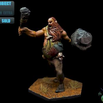 Tabletop Commission Battlelore Giant by BerenMiniaturasStudio