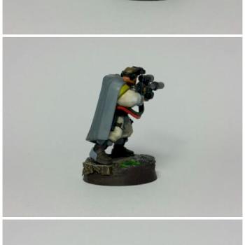 Space marine scout with sniper rifle by asmol78